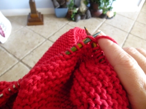 Knitting TashaTtudor Style shawl