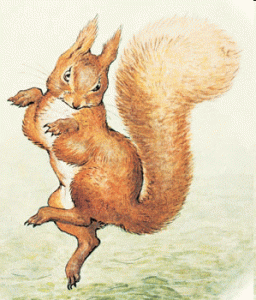 Nature squirrel Nutkin Beatrix Potter Birthday Celebrations
